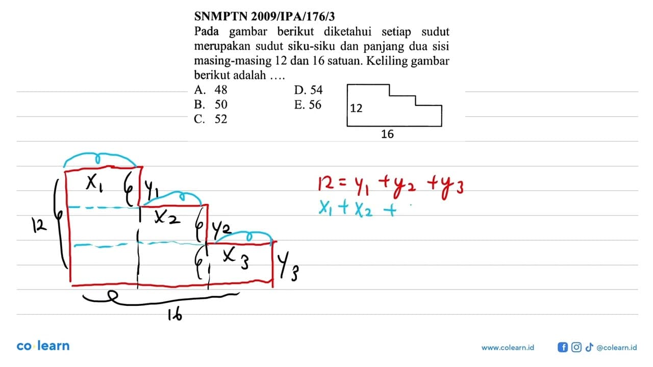 SNMPTN 2009/IPA/176/3 Pada gambar berikut diketahui setiap