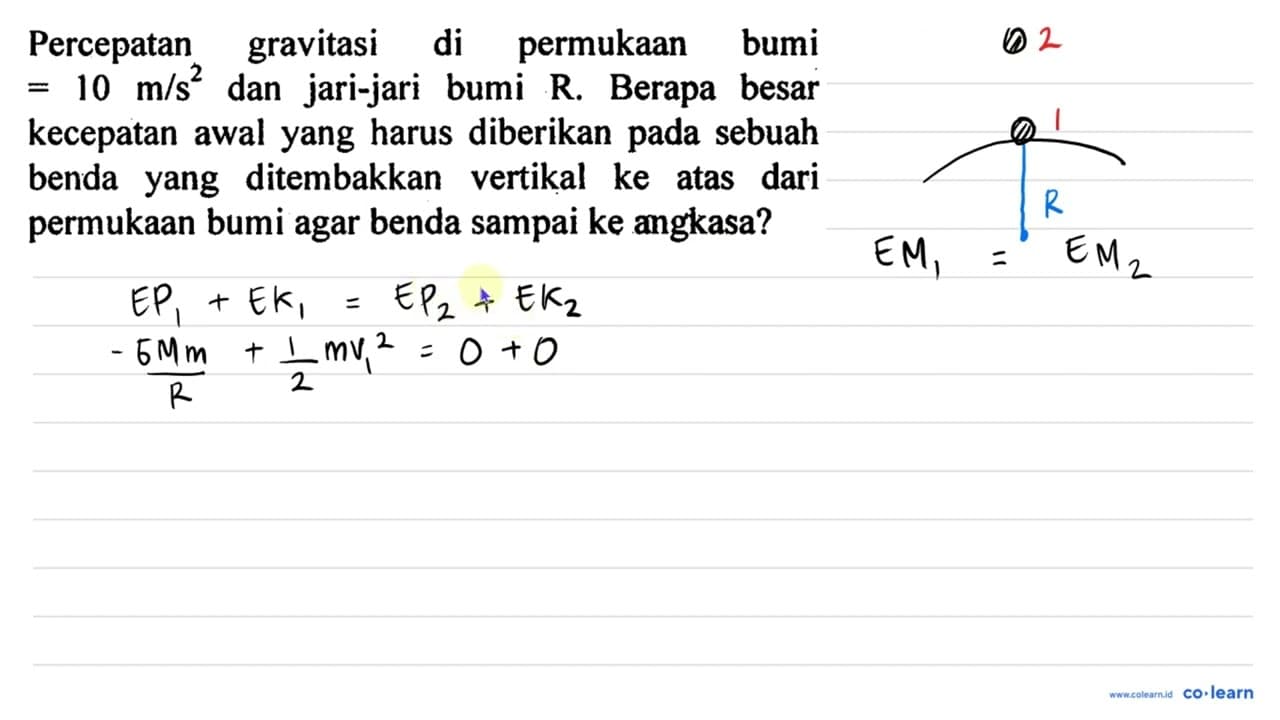 Percepatan gravitasi di permukAn bumi