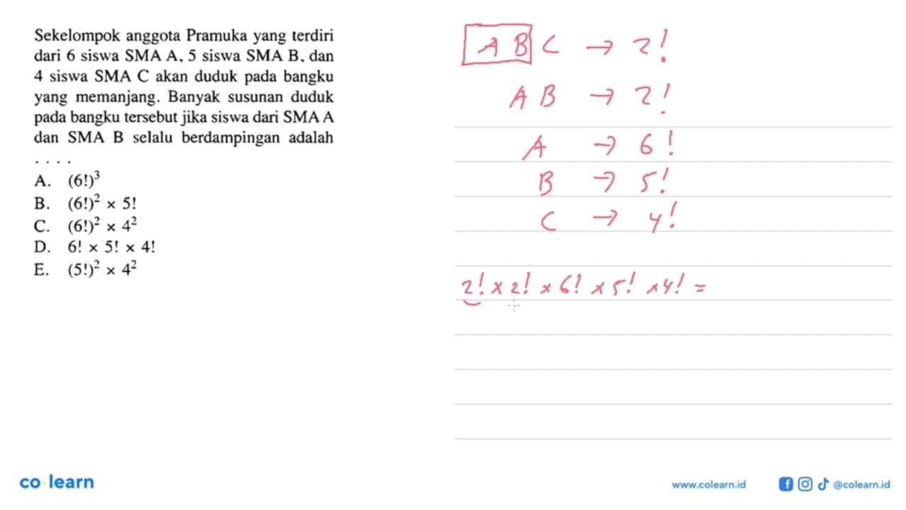 Sekelompok anggota Pramuka yang terdiri dari 6 siswa SMA A,