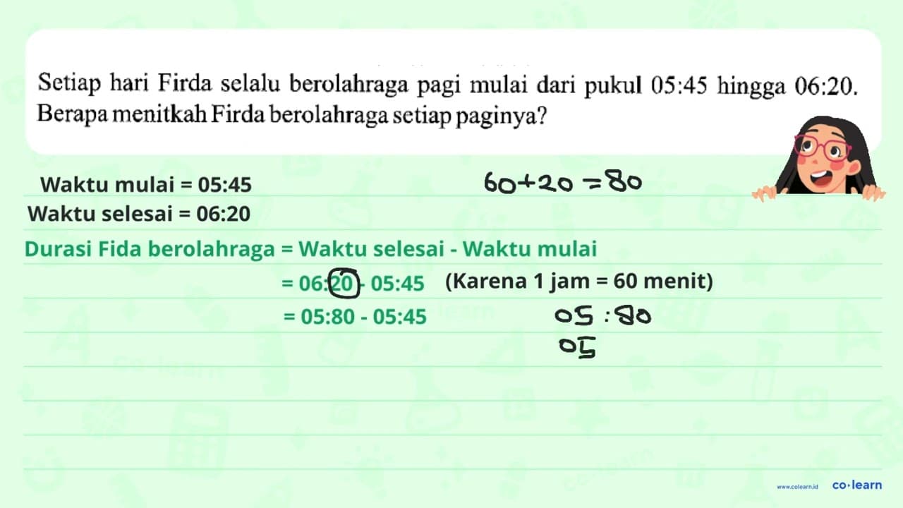 Setiap hari Firda selalu berolahraga pagi mulai dari pukul