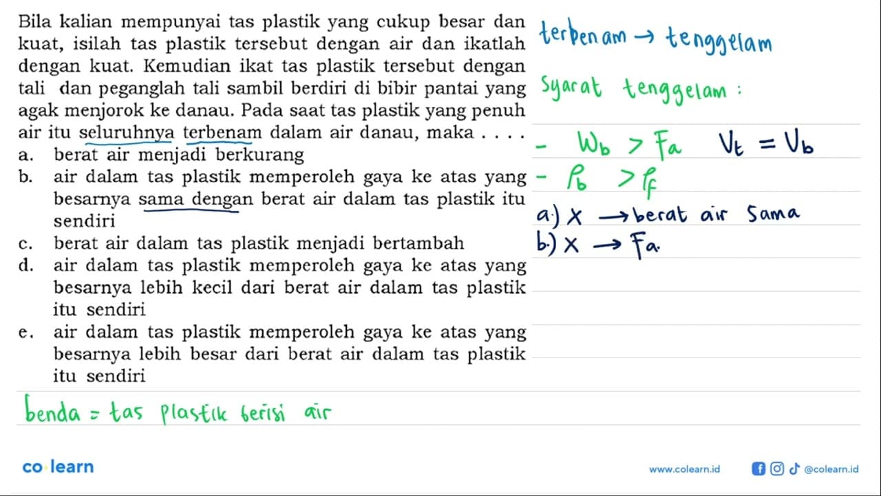 Bila kalian mempunyai tas plastik yang cukup besar dan