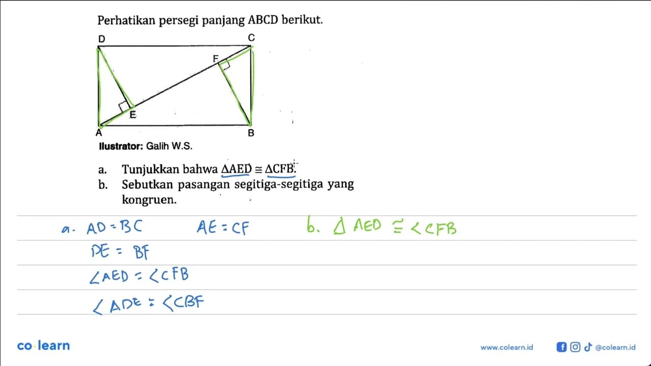 Perhatikan persegi panjang ABCD berikut.CAIlustrator: Galih