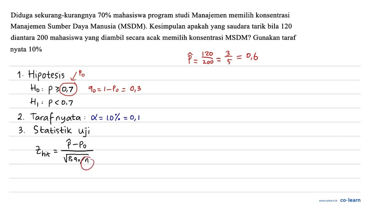 Diduga sekurang-kurangnya 70% mahasiswa program studi