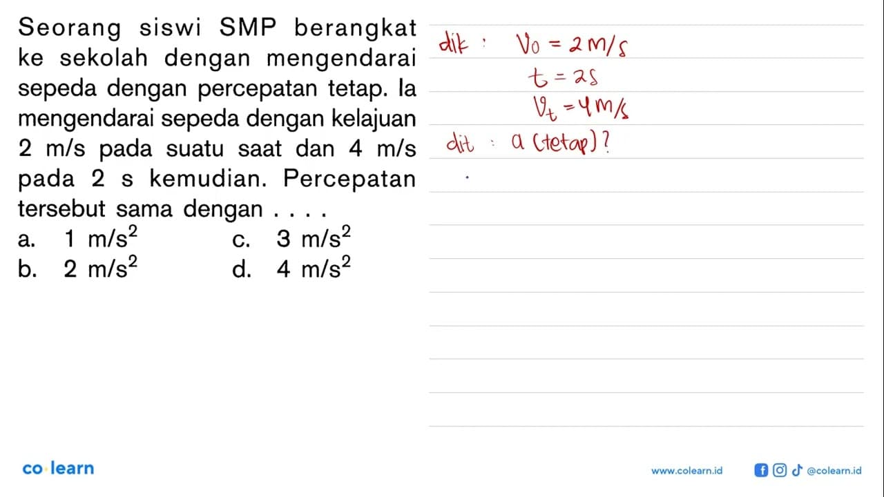 Seorang siswi SMP berangkat ke sekolah dengan mengendarai