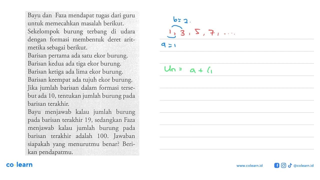 Bayu dan Faza mendapat tugas dari guru untuk memecahkan