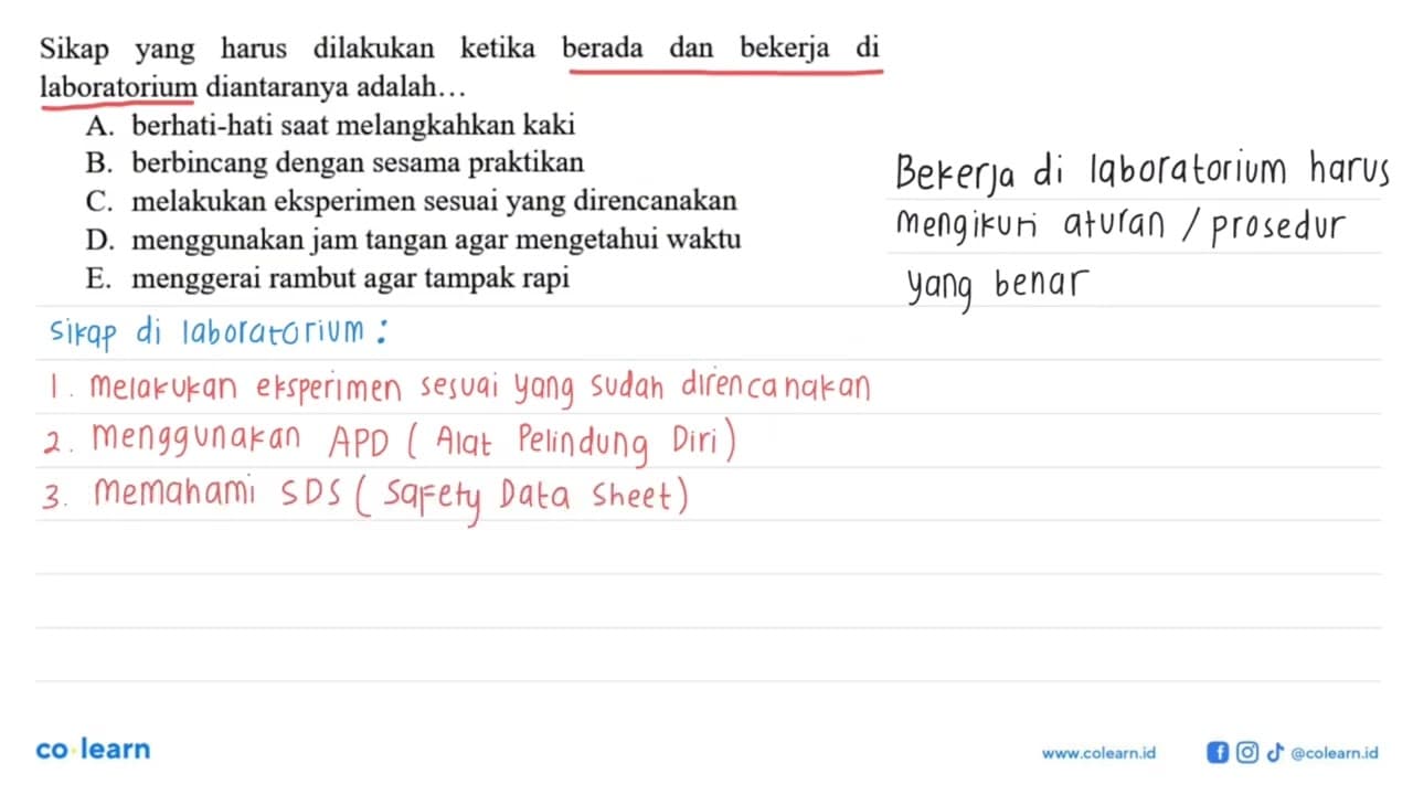 Sikap yang harus dilakukan ketika berada dan bekerja di