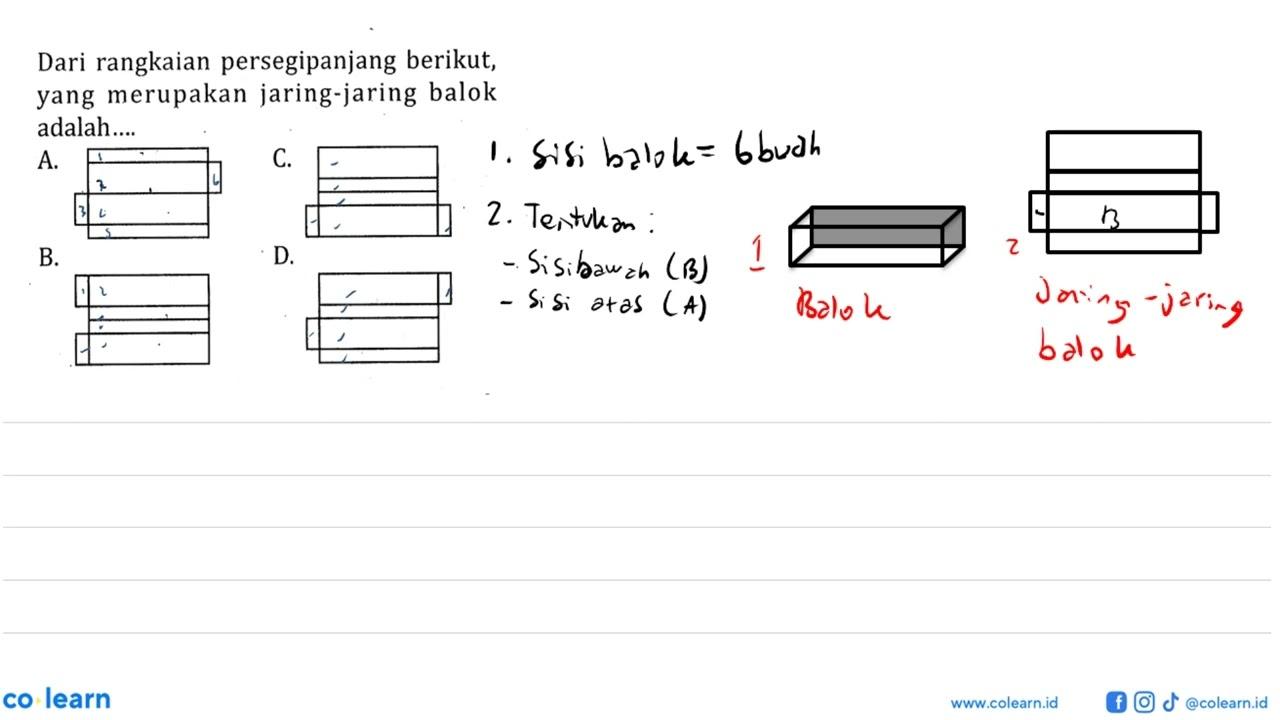 Dari rangkaian persegipanjang berikut, yang merupakan