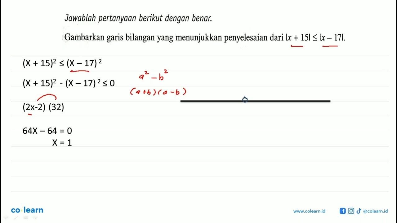 Jawablah pertanyaan berikut dengan benar. Gambarkan garis