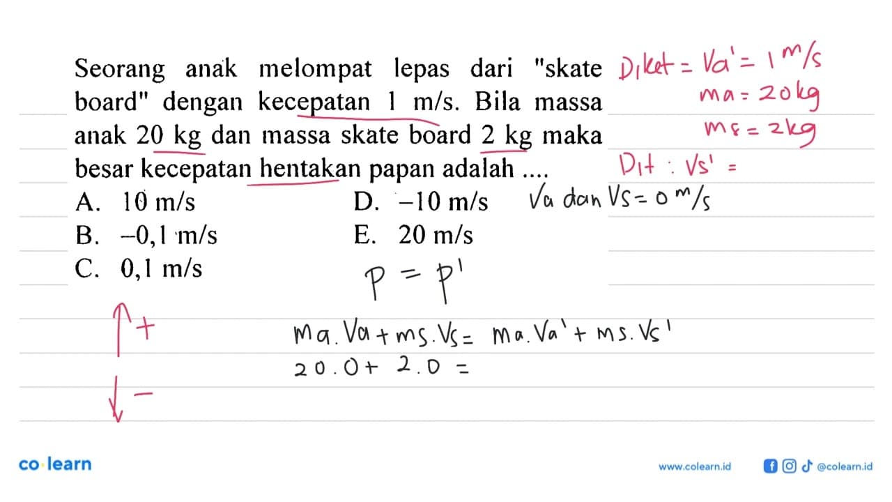 Seorang anak melompat lepas dari 'skate board' dengan