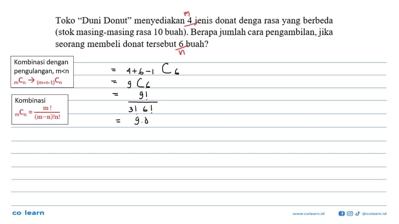 Toko "Duni Donut" menyediakan 4 jenis donat denga rasa yang