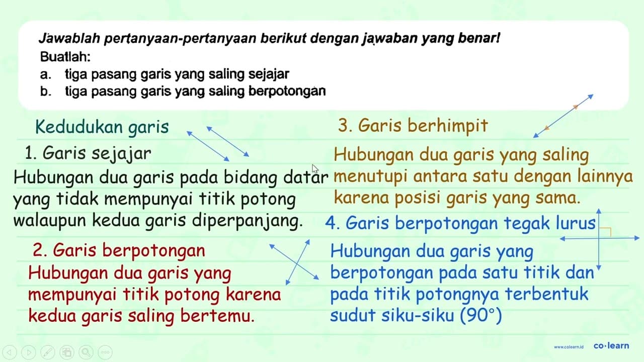 Jawablah pertanyaan-pertanyaan berikut dengan jạaban yang