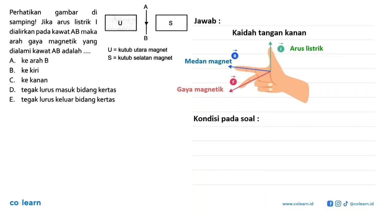 Perhatikan gambar disamping! Jika arus listrik ।dialirkan