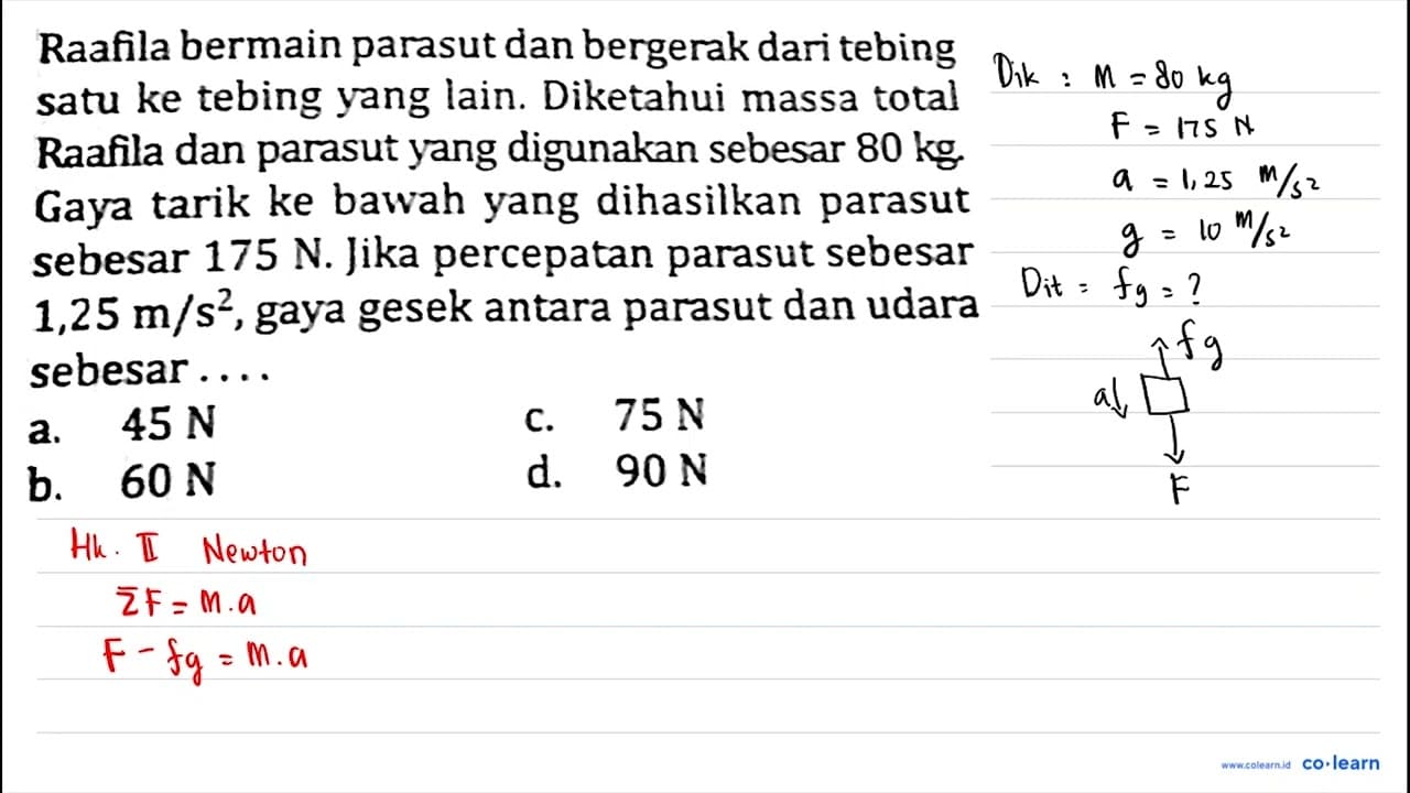 RAfila bermain parasut dan bergerak dari tebing satu ke