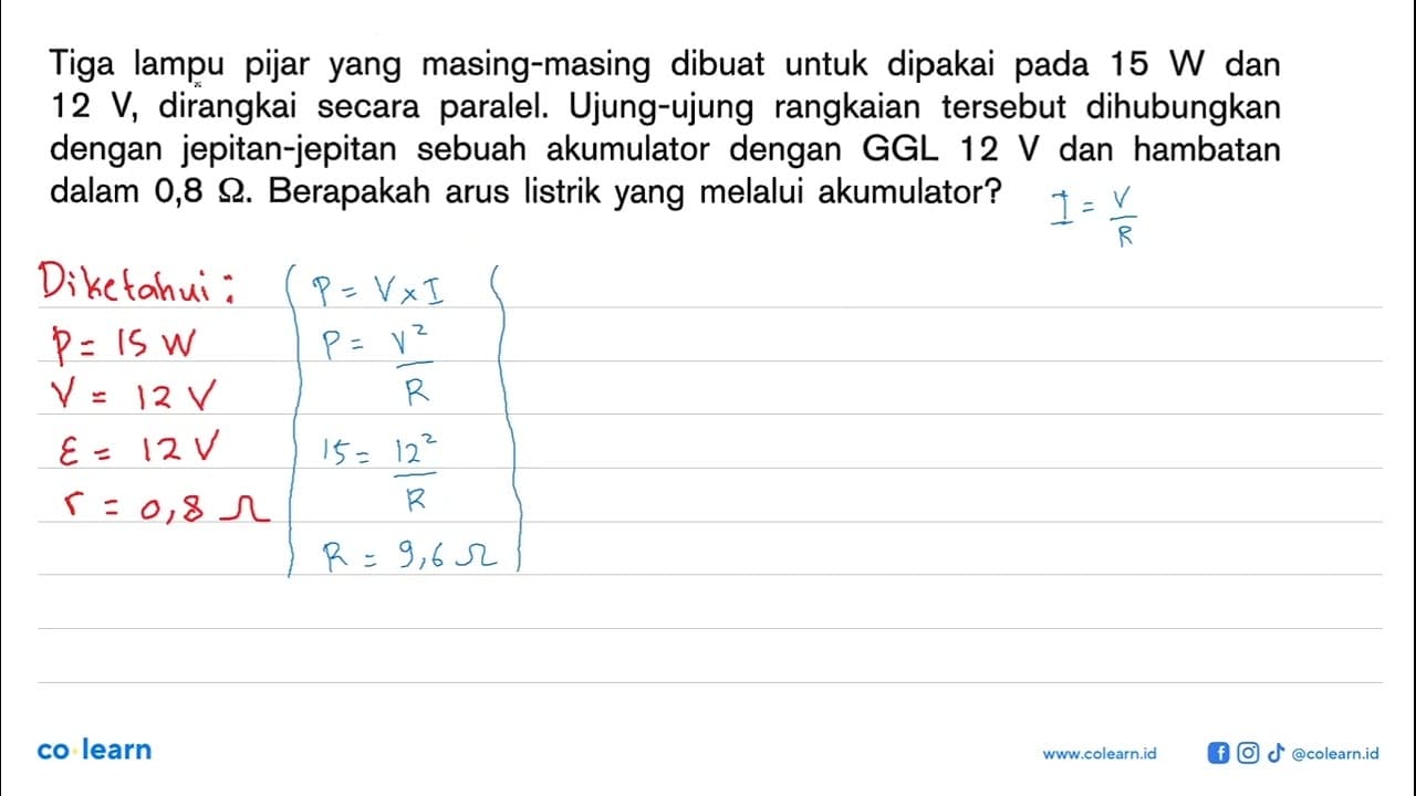 Tiga lampu pijar yang masing-masing dibuat untuk dipakai