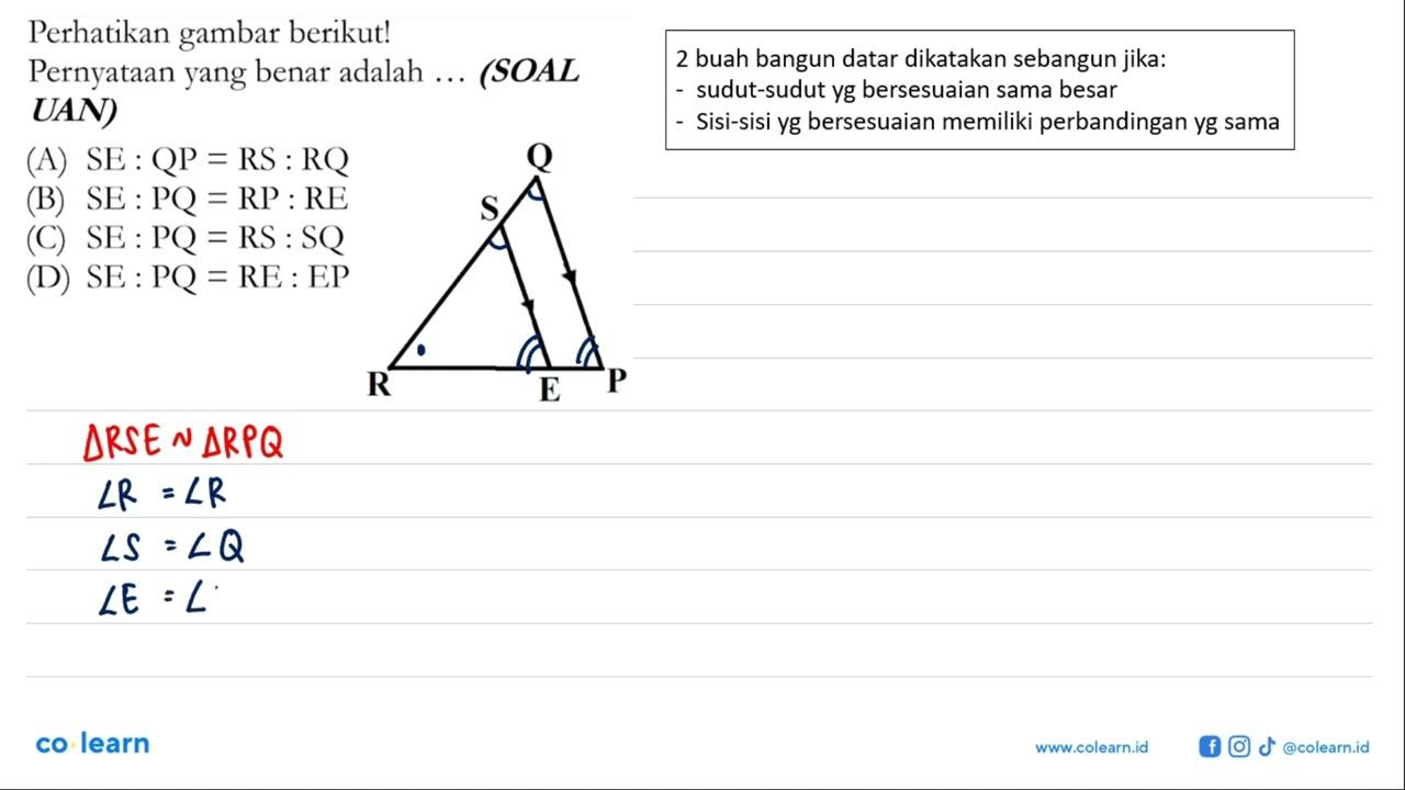 Perhatikan gambar berikut! Pernyataan yang benar adalah ...