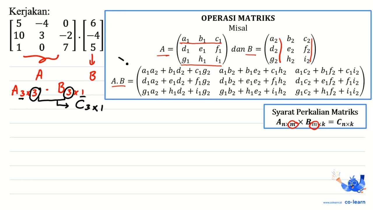 Kerjakan: [5 -4 0 10 3 -2 1 0 7].[6 -4 5]