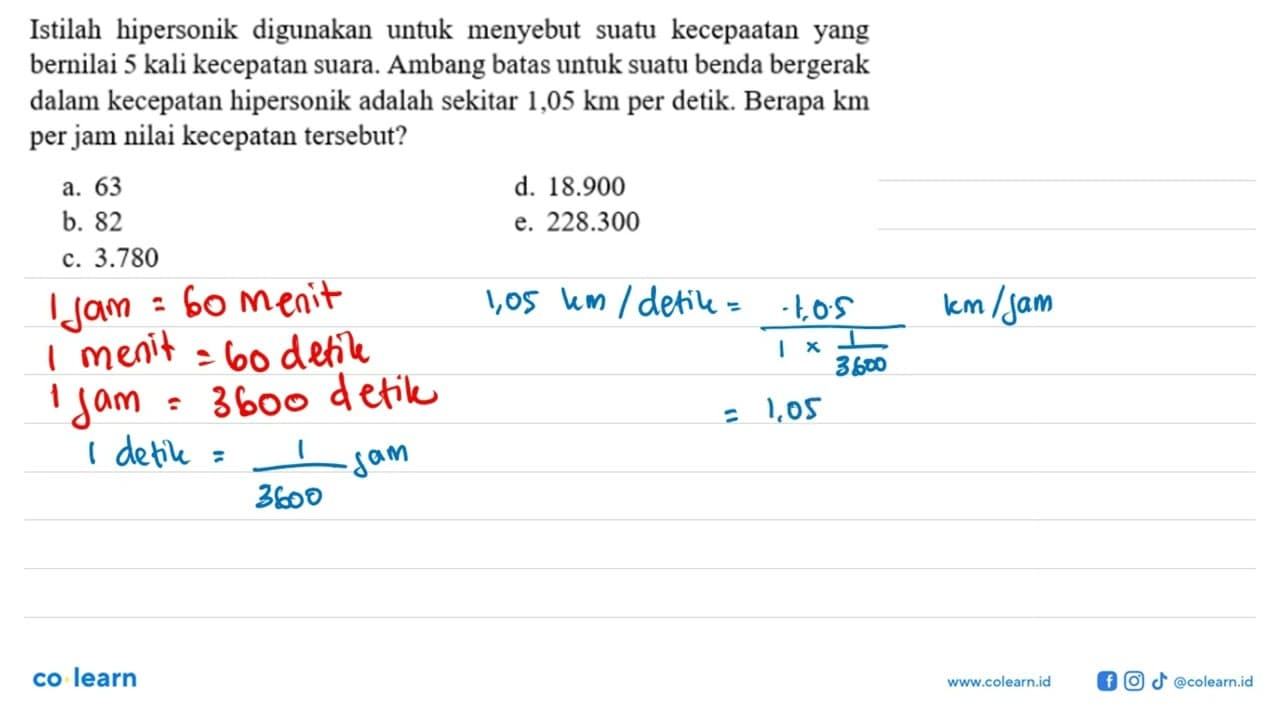 Istilah hipersonik digunakan untuk menyebut suatu kecepatan