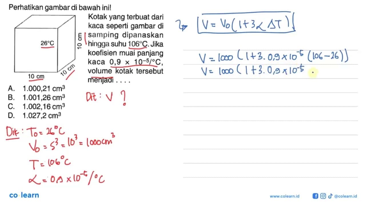 Perhatikan gambar di bawah ini! Kotak yang terbuat dari