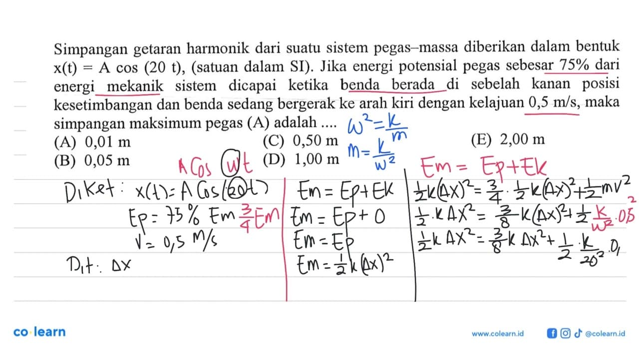 ll g=10 ms^-2(kecuali me=9,1 x 10^-31 kg ; 1 sma=931 MeV ;