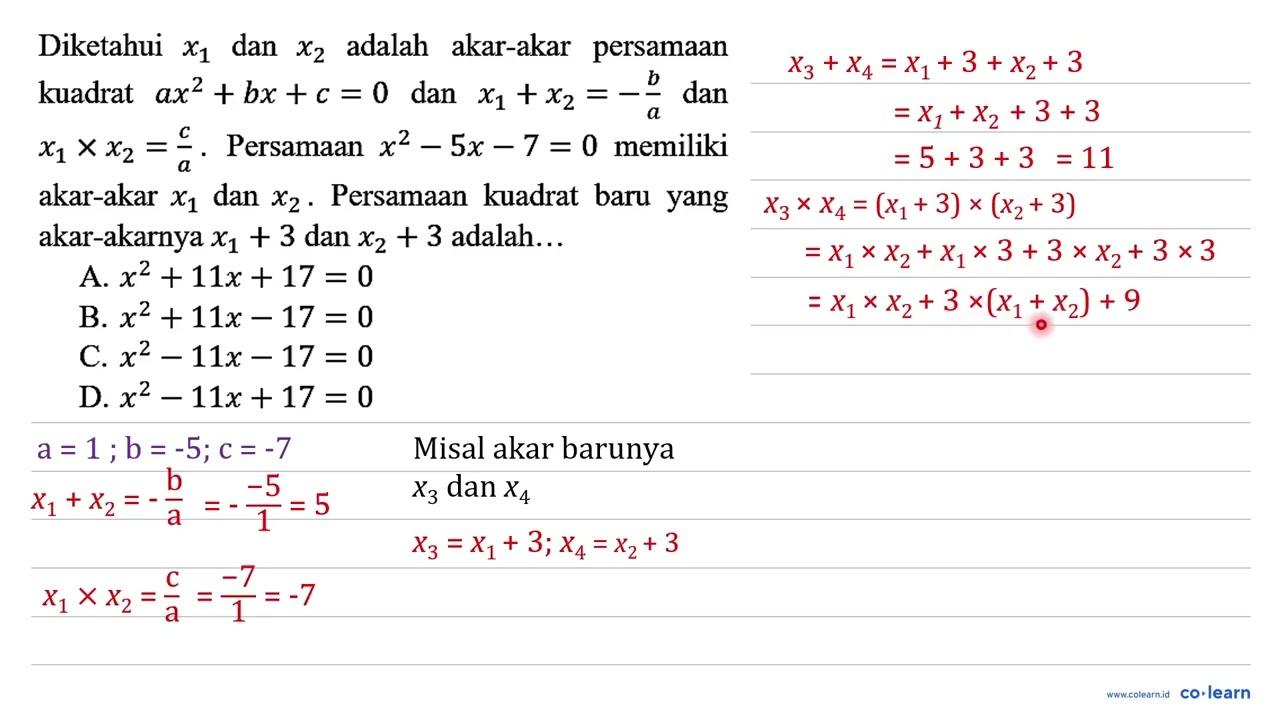 Diketahui x_(1) dan x_(2) adalah akar-akar persamaan