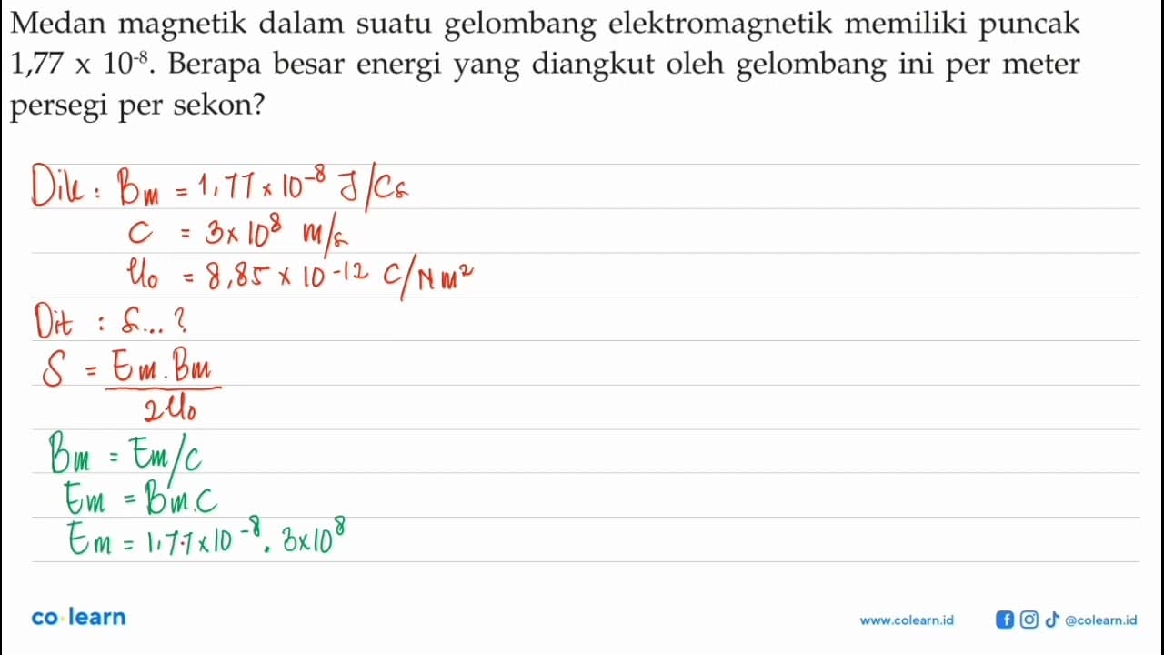 Medan magnetik dalam suatu gelombang elektromagnetik