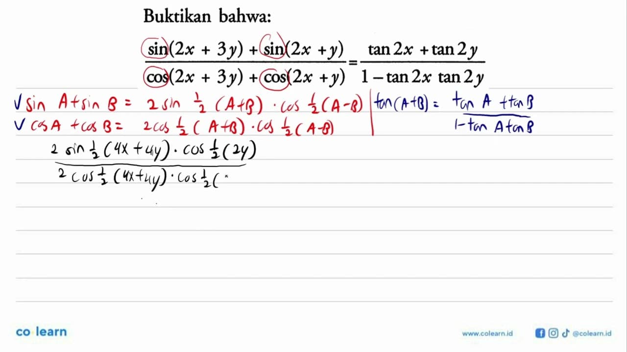 Buktikan bahwa: