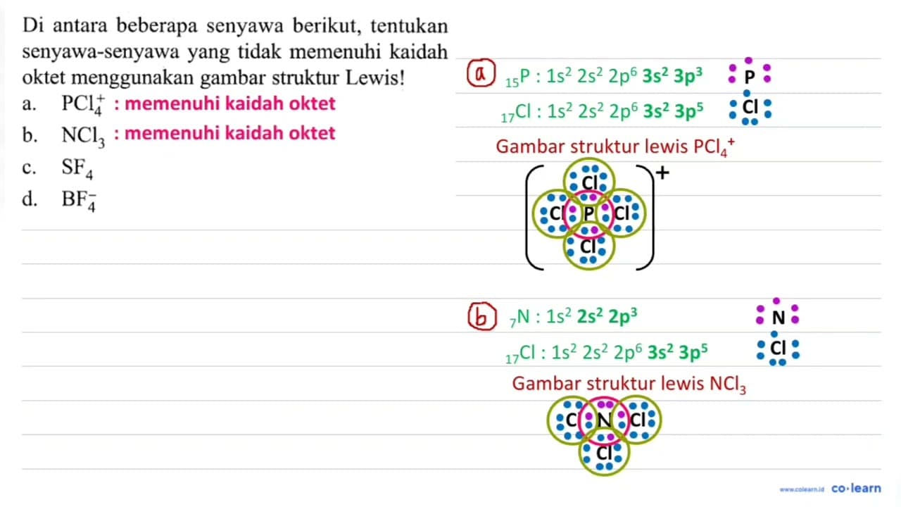 Di antara beberapa senyawa berikut, tentukan