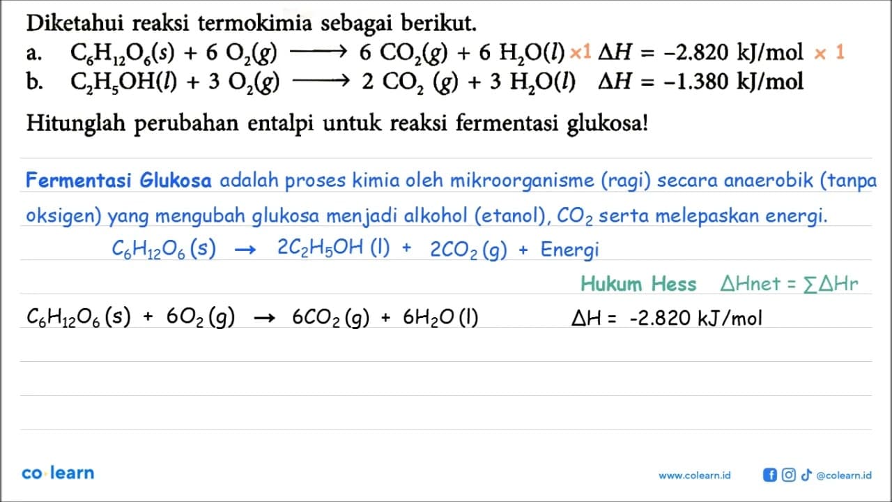 Diketahui reaksi termokimia sebagai berikut. a.