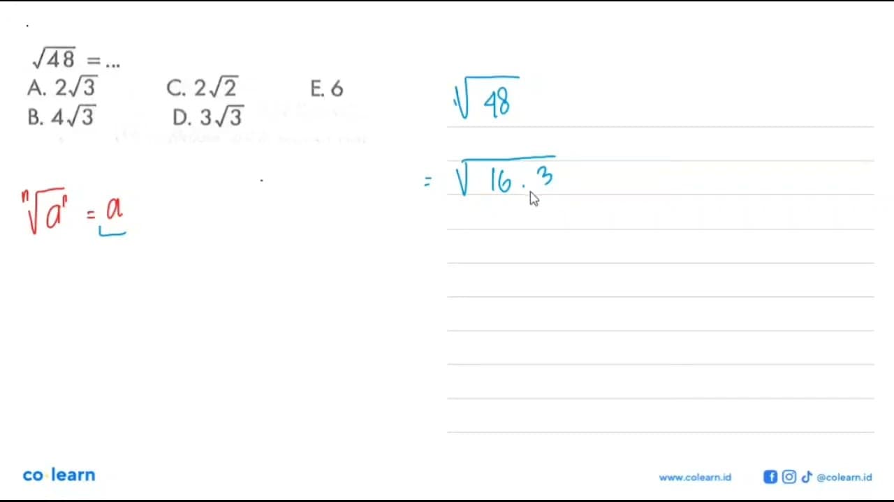 akar(48) =