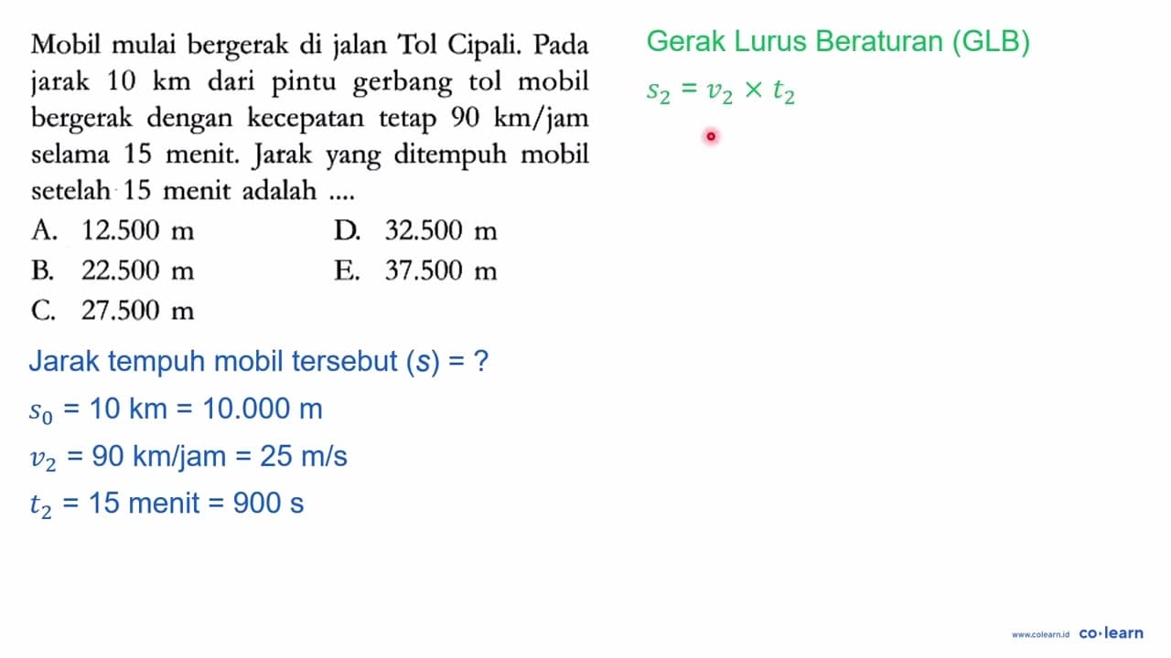 Mobil mulai bergerak di jalan Tol Cipali. Pada jarak 10 km