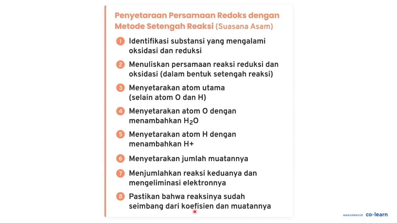 Reaksi reduksi SO_(4)/( )^(2-) -> SO_(2) yang disetarakan