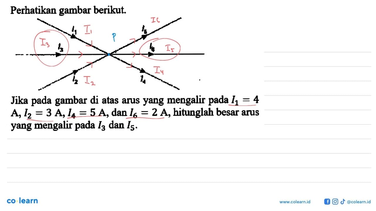 Perhatikan gambar berikut Jika pada gambar di atas arus