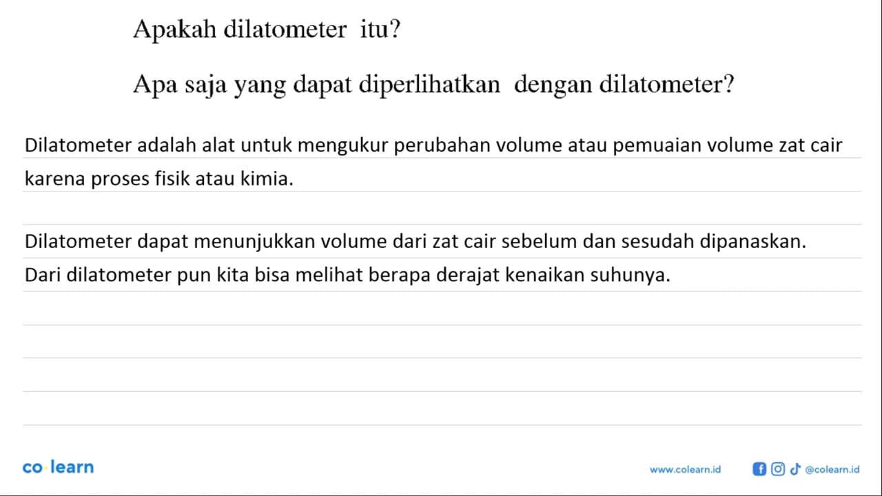 Apakah dilatometer itu? Apa saja yang dapat diperlihatkan