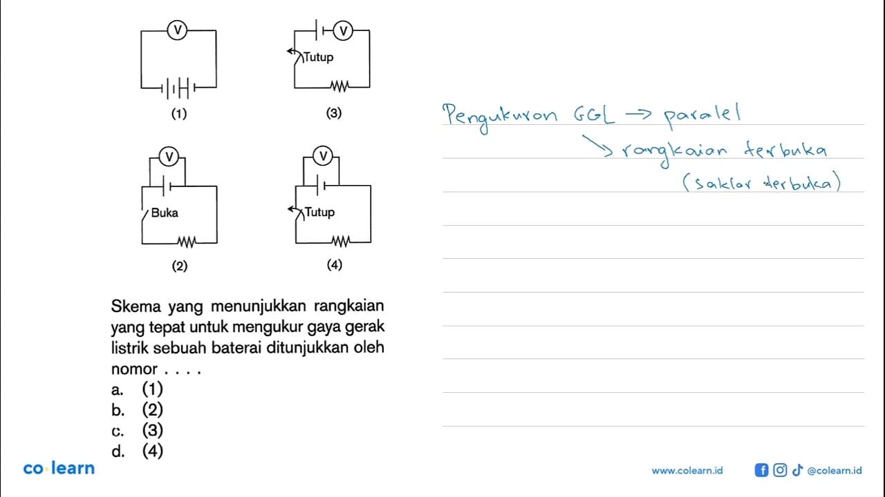 Rangkaian lampu berikut yang tidak memiliki nyala lampu