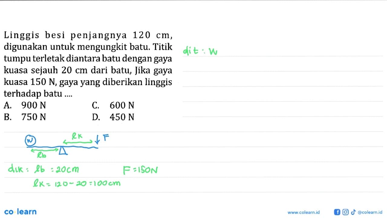 Linggis besi penjangnya 120 cm, digunakan untuk mengungkit