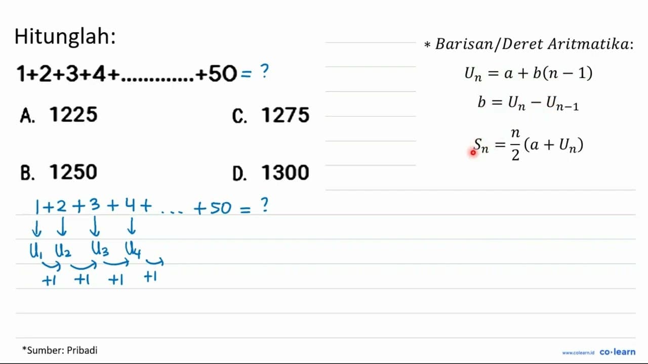 1+2+3+4+... ... ... ...+50