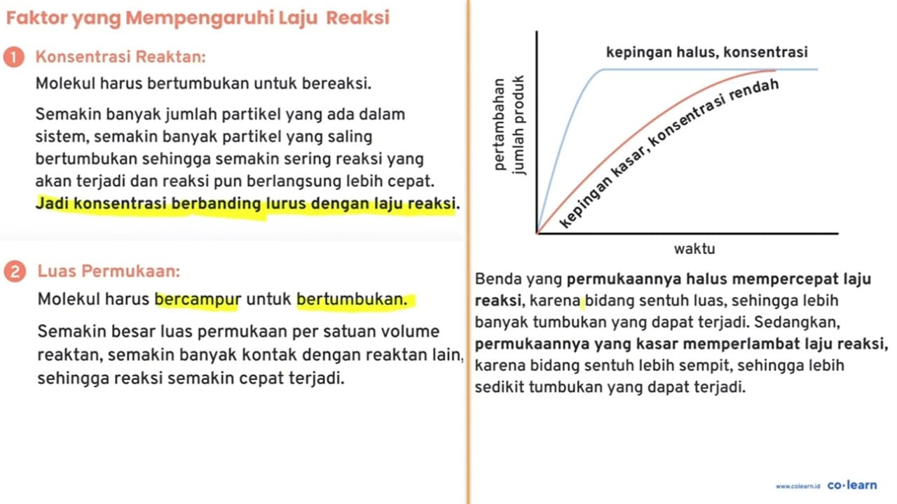 Perhatikan data percobaan berikut! Percobaan Konsentrasi