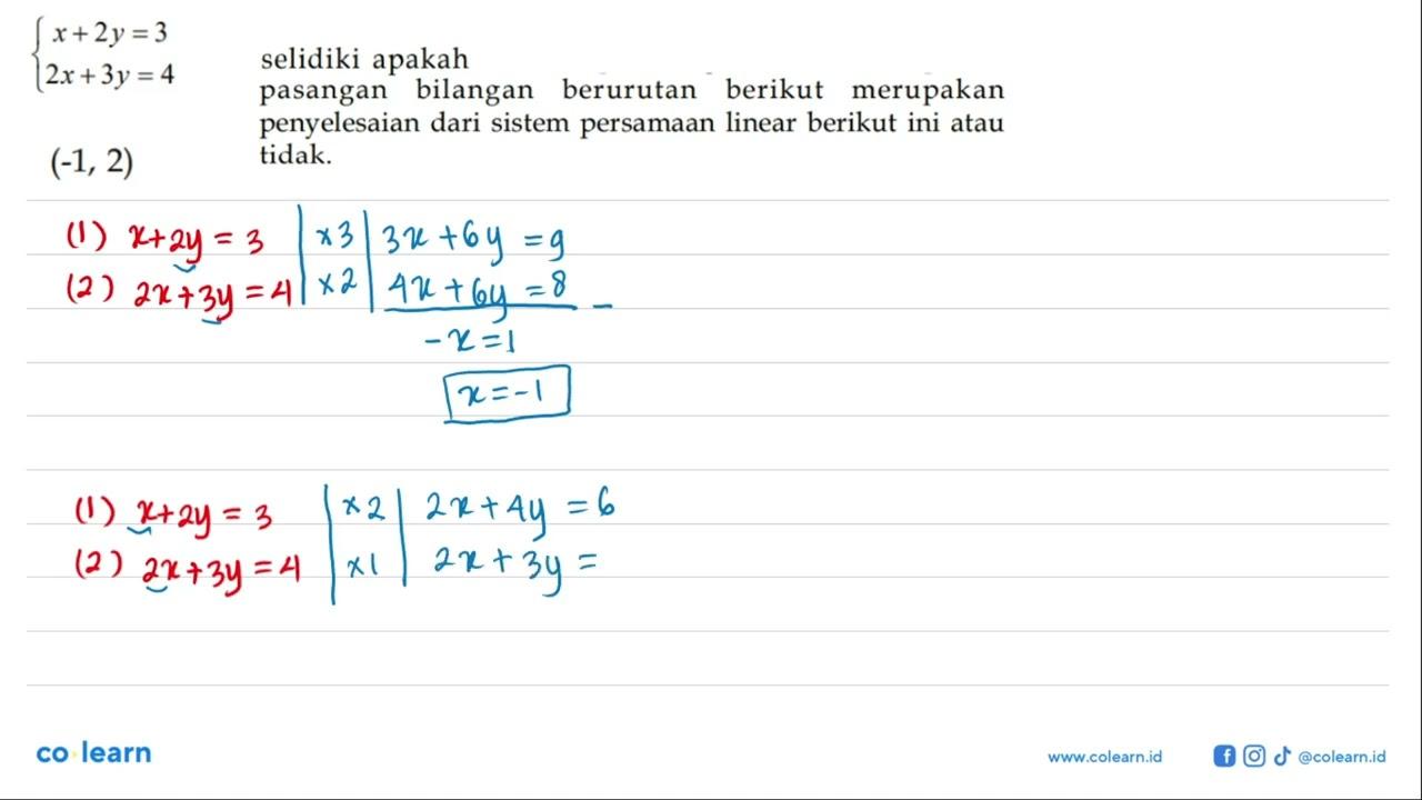 selidiki apakah pasangan bilangan berurutan berikut