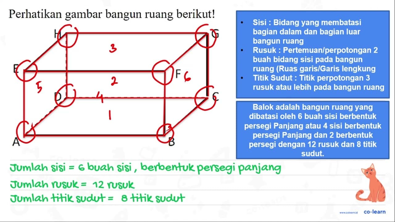 Perhatikan gambar bangun ruang berikut! A. Nama bangun