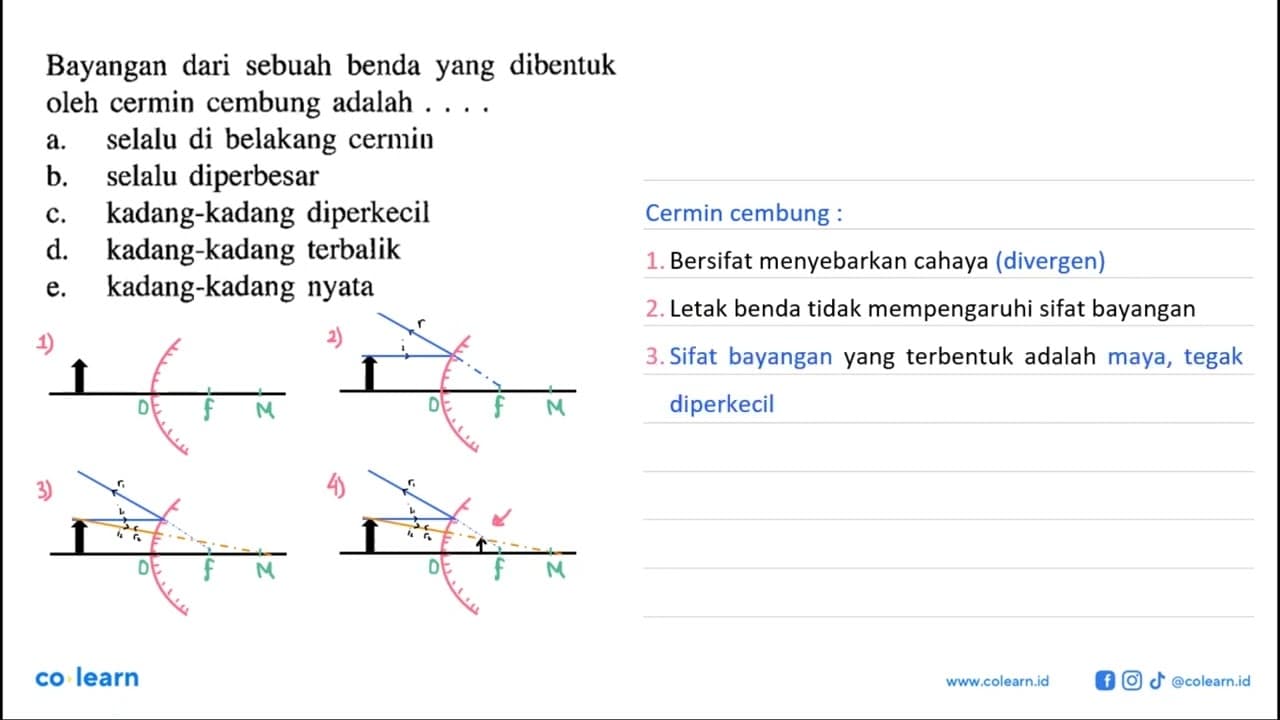 Bayangan dari sebuah benda yang dibentuk oleh cermin