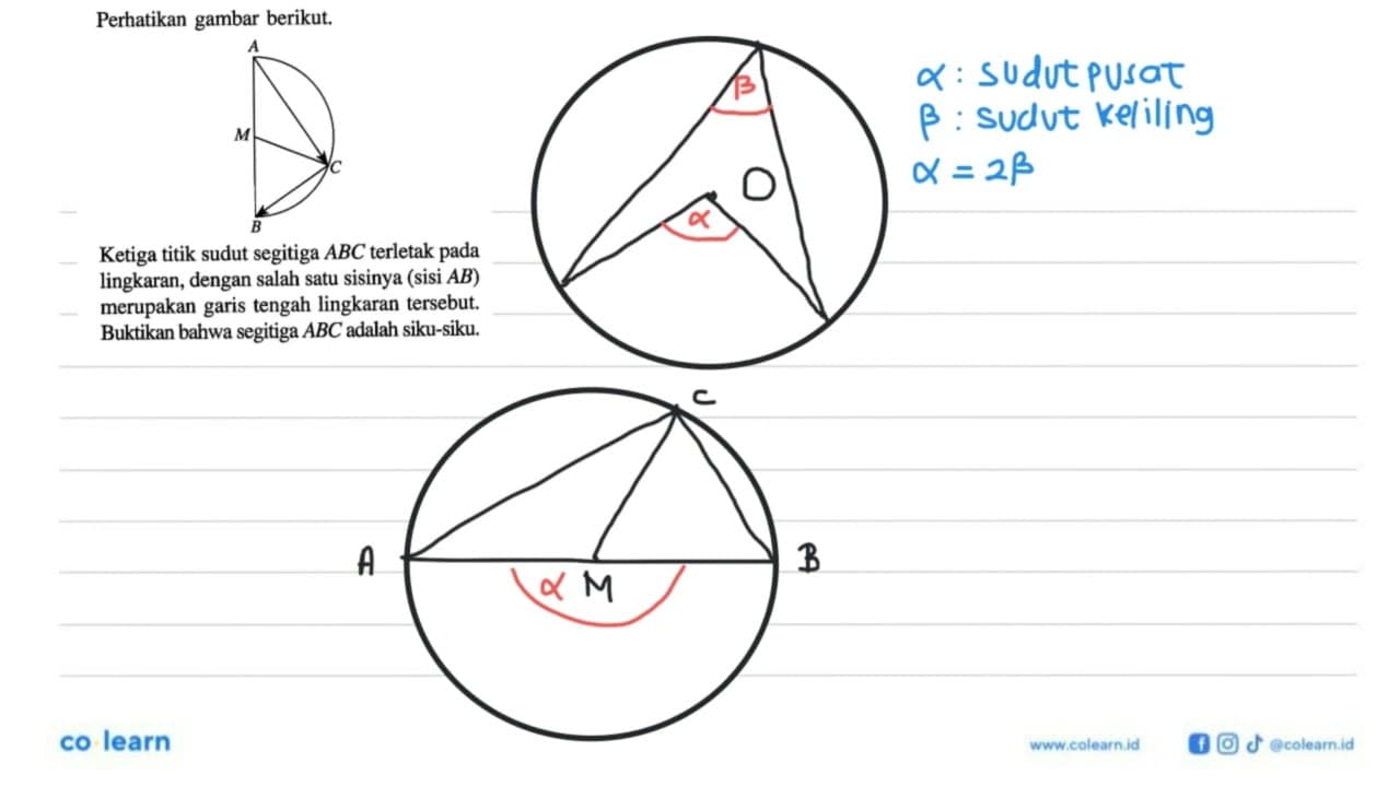 Perhatikan gambar berikut.Ketiga titik sudut segitiga ABC