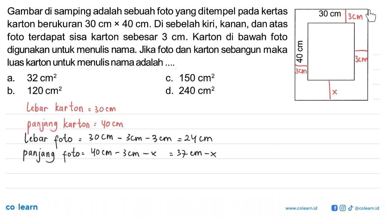 Gambar di samping adalah sebuah foto yang ditempel pada