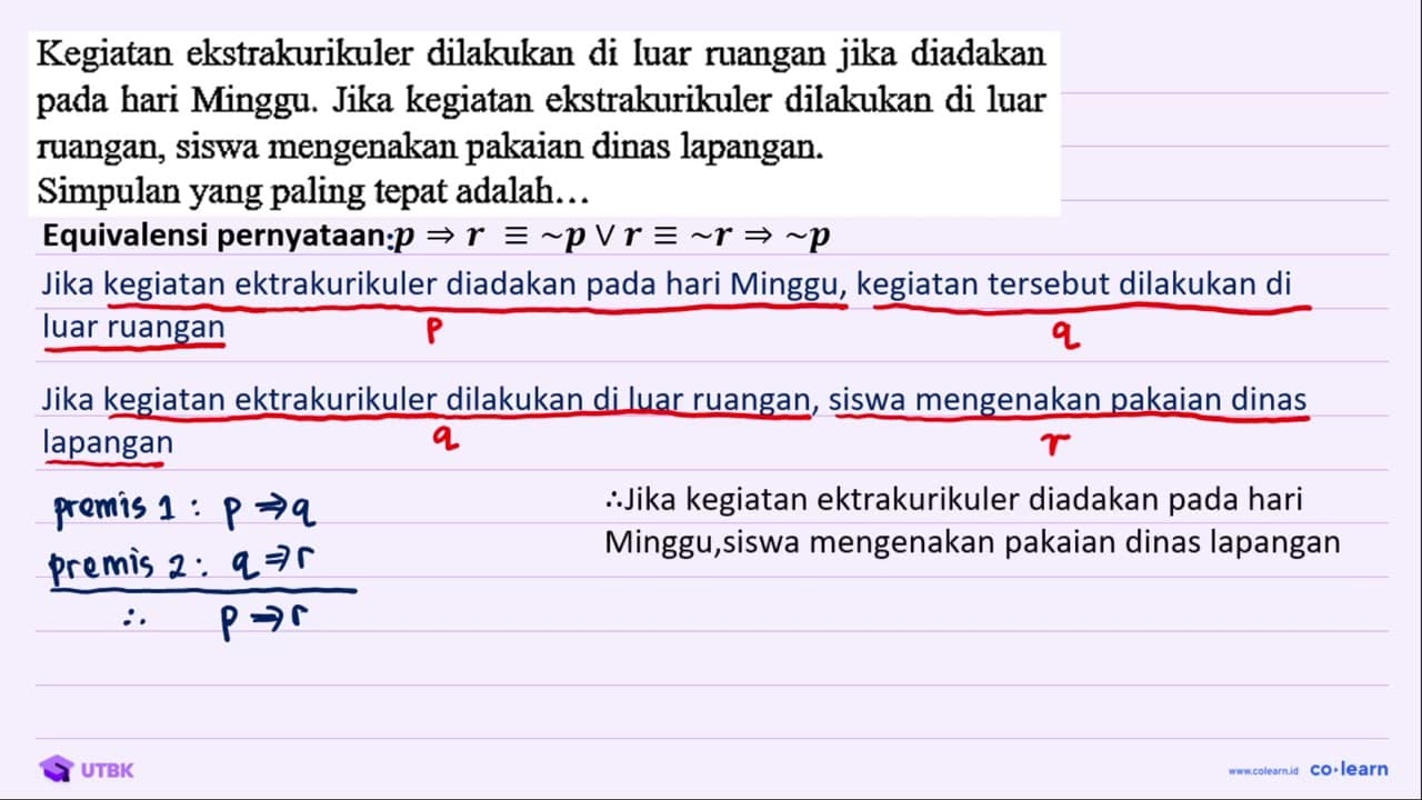 Kegiatan ekstrakurikuler dilakukan di luar ruangan jika