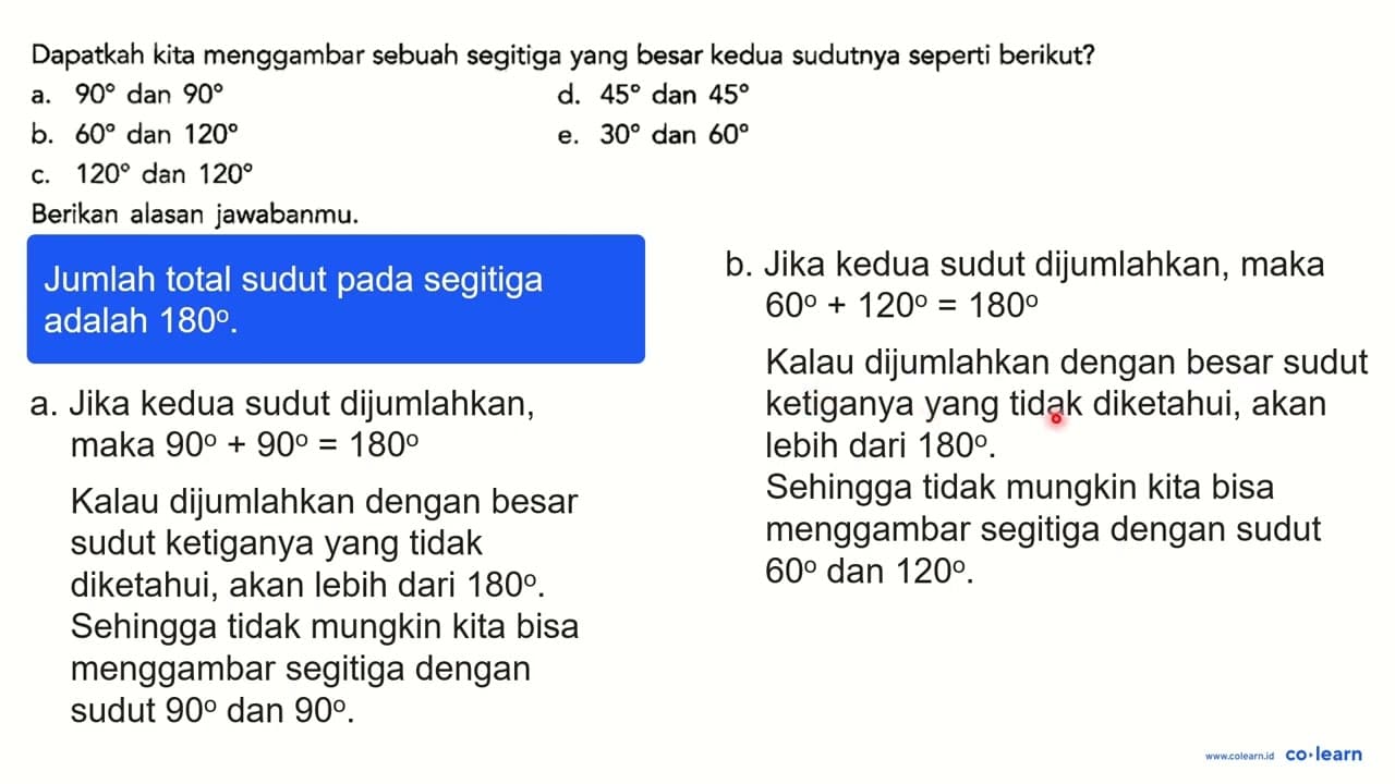 Dapatkah kita menggambar sebuah segitiga yang besar kedua