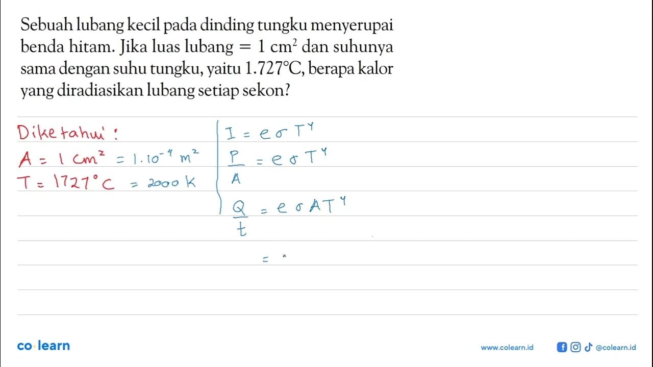 Sebuah lubang kecil pada dinding tungku menyerupai benda