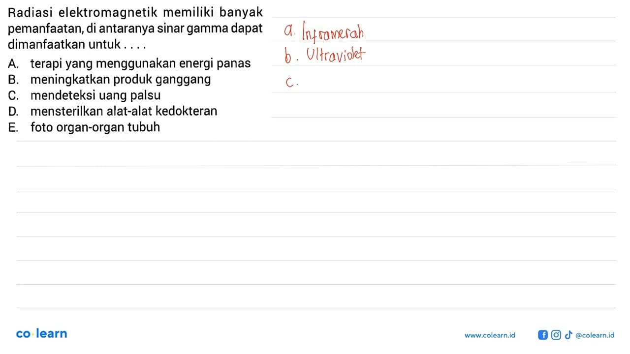 Radiasi elektromagnetik memiliki banyak pemanfaatan, di