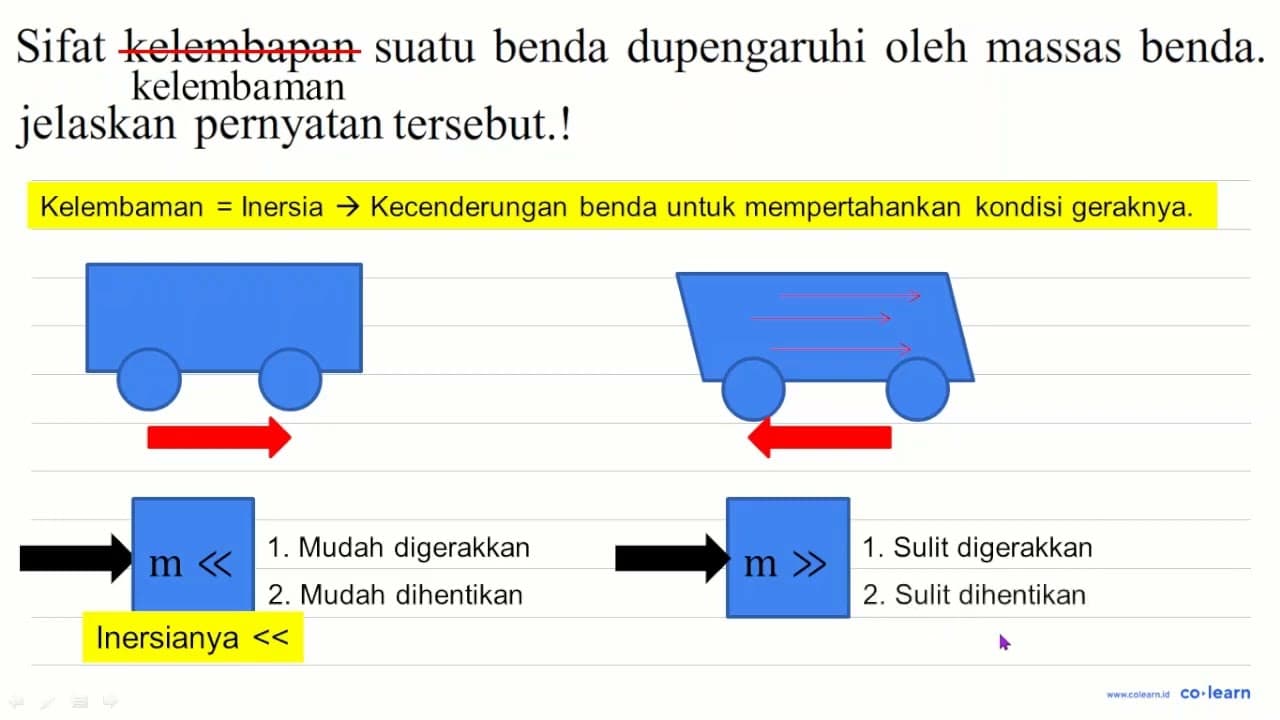 Sifat kelembapan suatu benda dupengaruhi oleh massas benda.