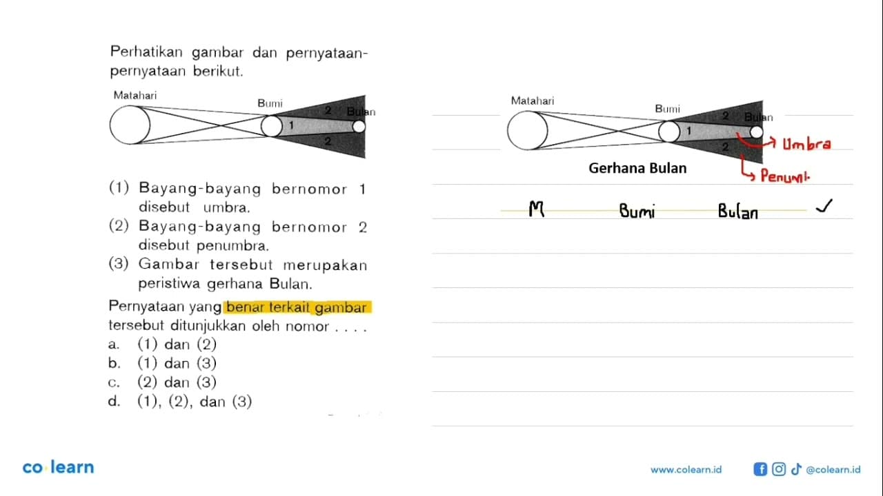 Perhatikan gambar dan pernyataan-pernyataan berikut.(1)