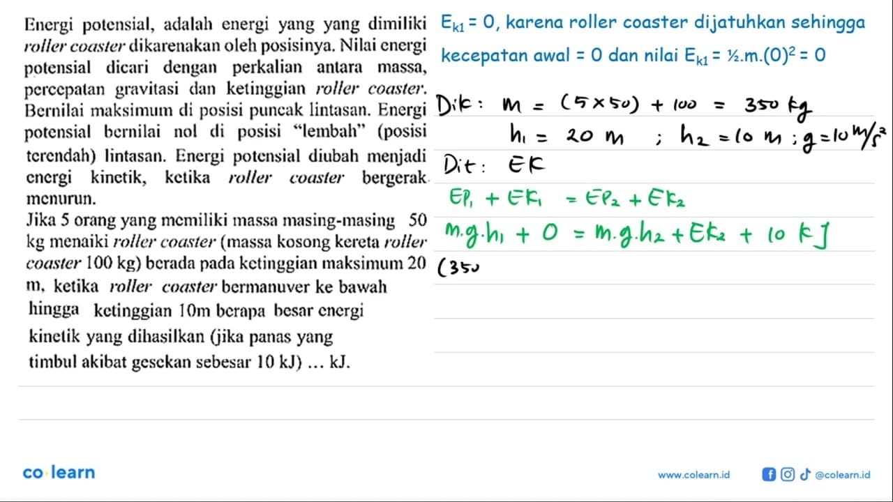 Roller Coaster Adalah wahana permainan berupa kereta yang