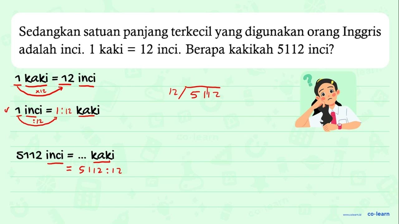 Sedangkan satuan panjang terkecil yang digunakan orang